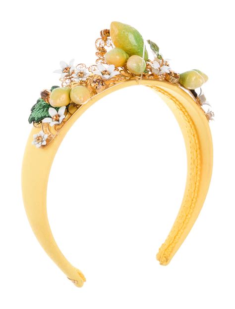 dolce gabbana lemon headband|dolce and gabbana accessories.